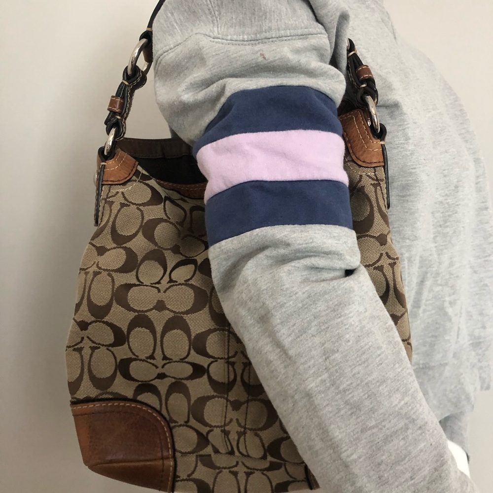 Coach Chelsea Brown and Tan shoulder bag